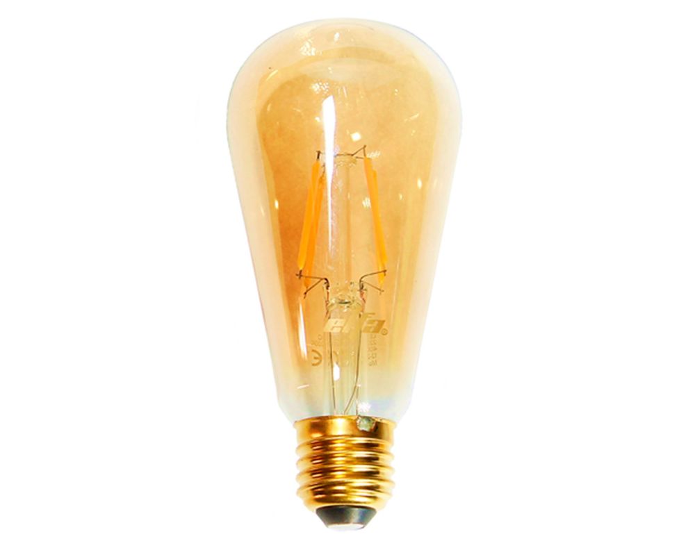 Ampolleta Led 8W E27 luz cálida ST64 Filamento-0