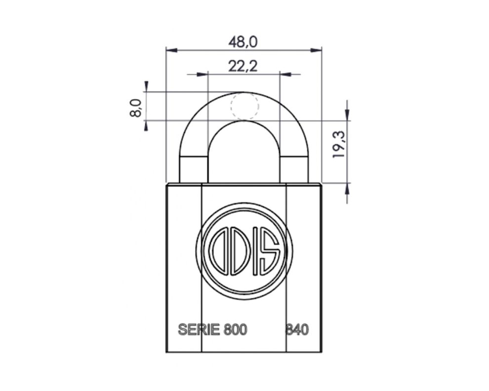 Candado 40 mm 840-1