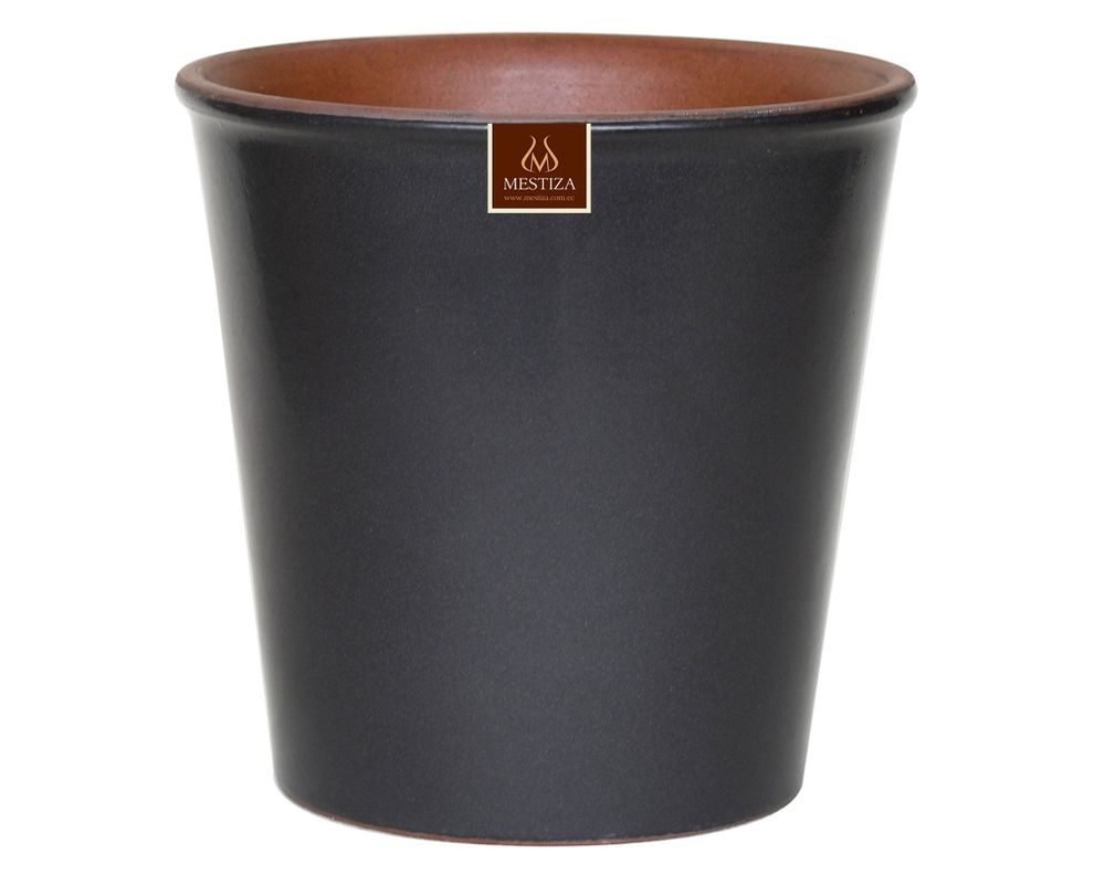 Maceta Zaia 15 cm gris mate-0