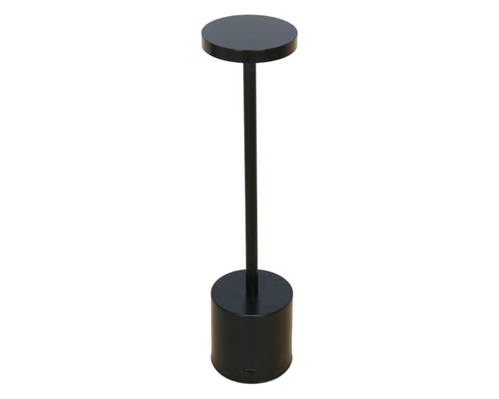 Lámpara sobremesa USB luz cálida Kerti negro-1