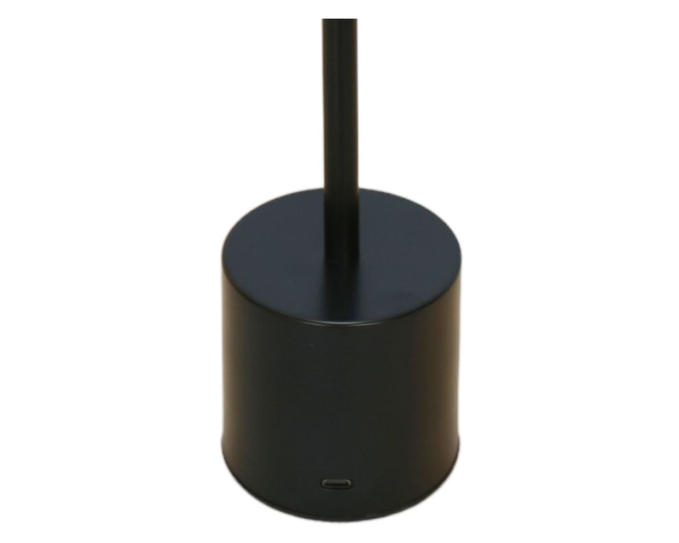 Lámpara sobremesa USB luz cálida Kerti negro-2