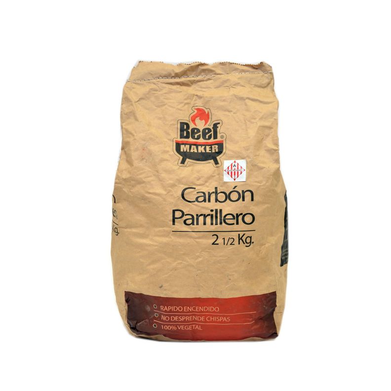 Carbón parrillero 2,5 kg Beef Maker-0