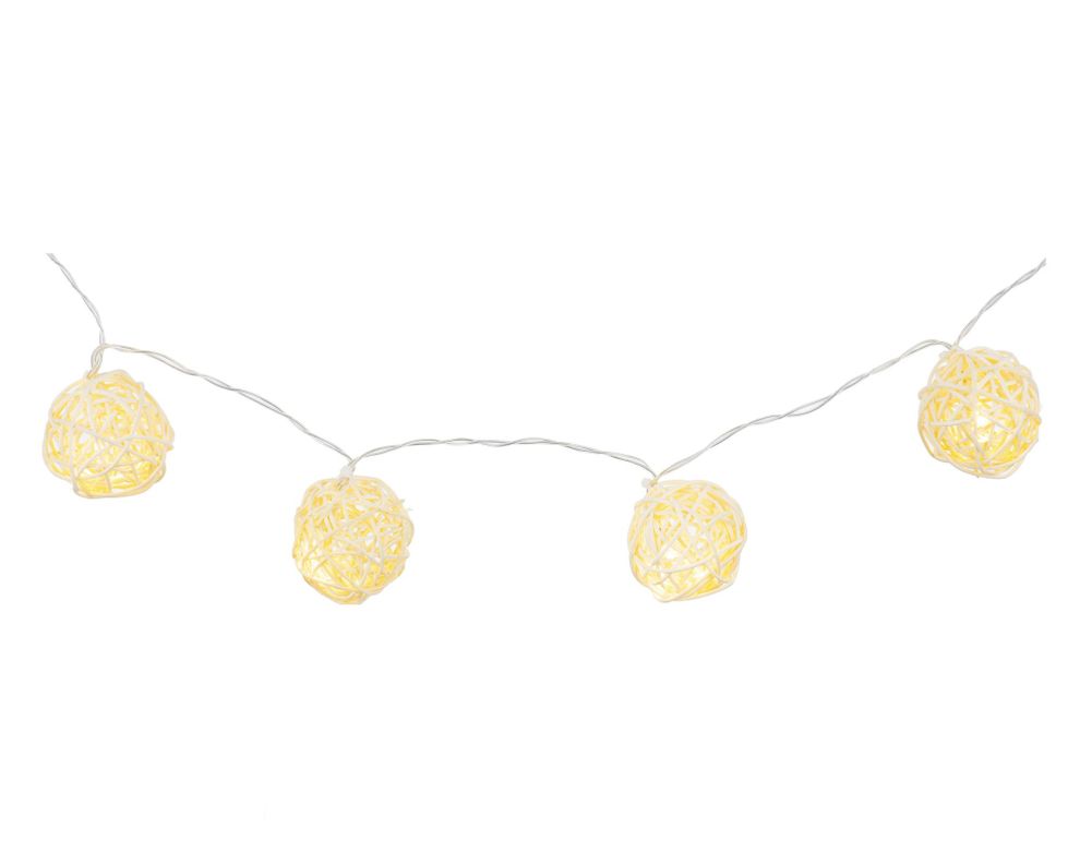 Guirnalda LED 10L ovillo blanco Ledzone-0