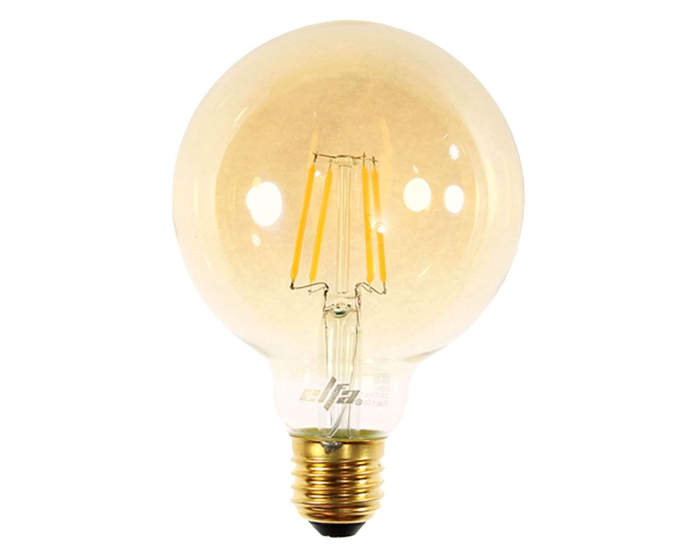 Ampolleta Led 8W E27 luz cálida G95 Filamento-0