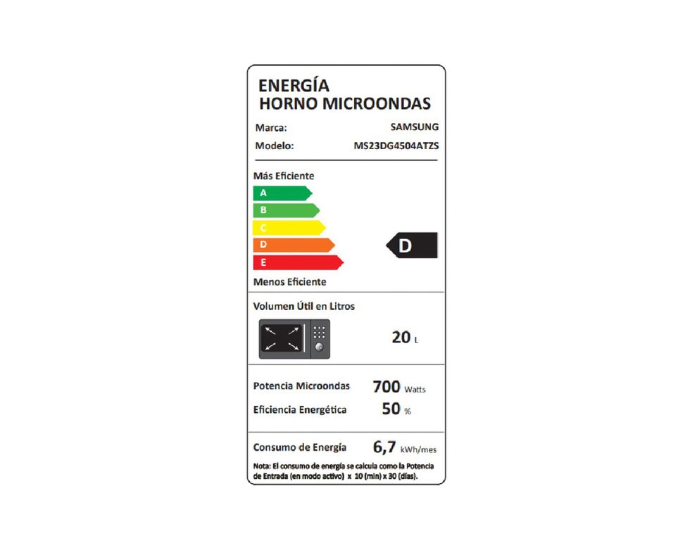 Microondas MS23DG4504ATZS acero/negro 23 lt-6