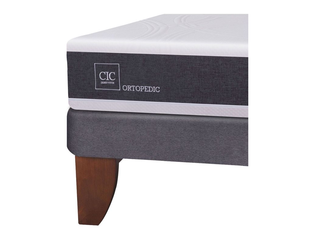Cama europea 2 plazas Ortopedic base dividida + almohadas Cic-2