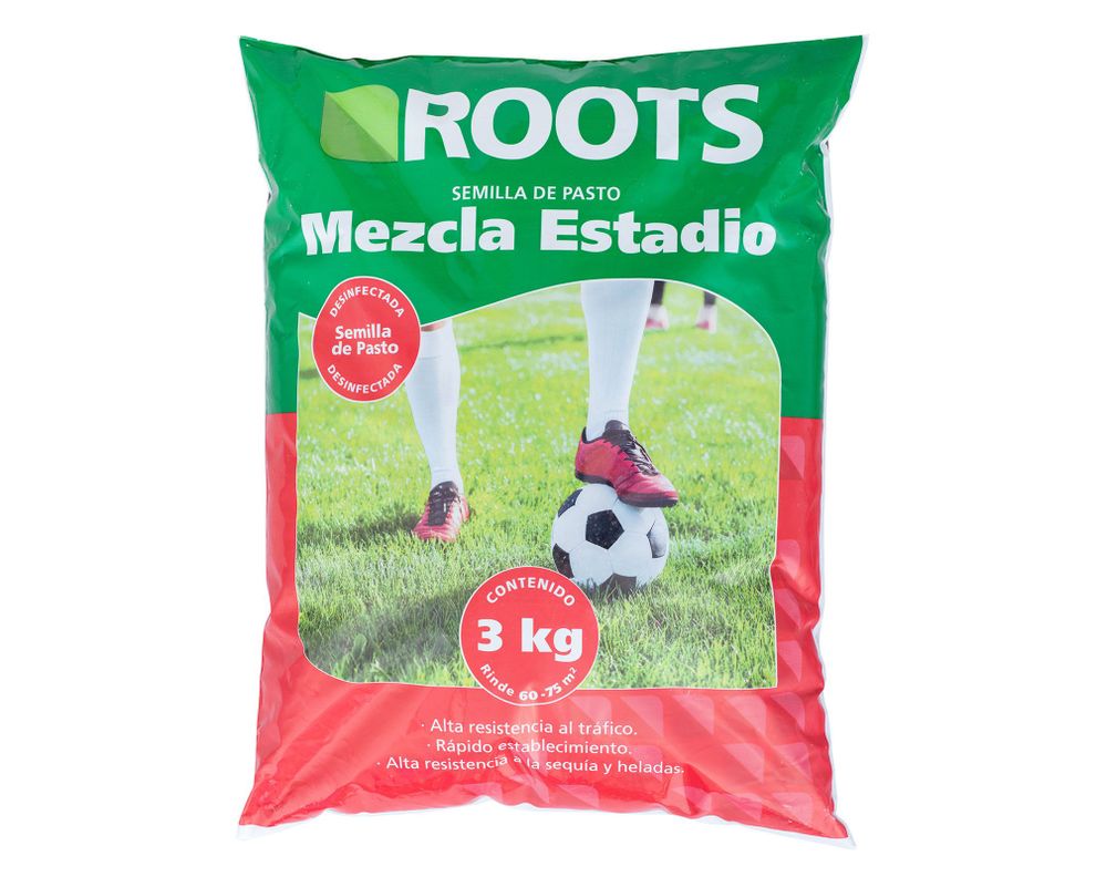 Semilla corriente desinfectada mezcla pasto estadio x3 kg Roots garden-0