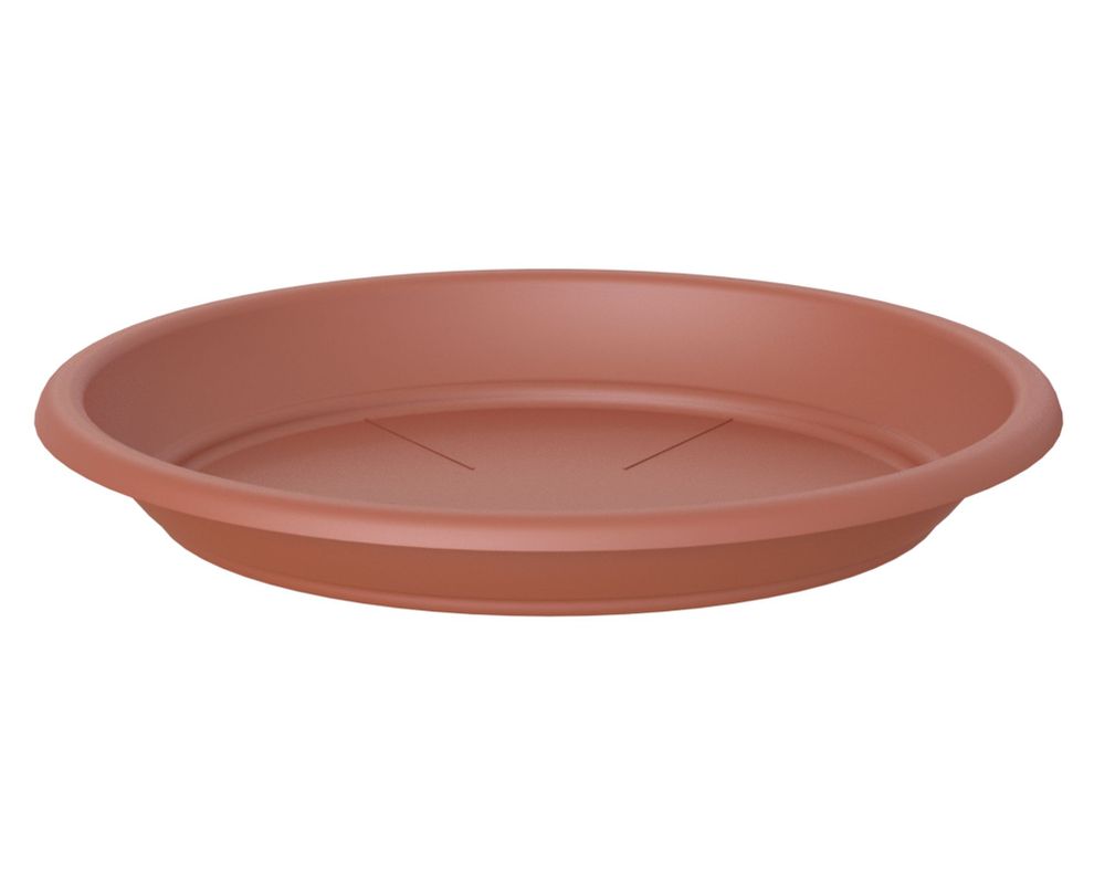 Plato plástico Capri terracotta-0