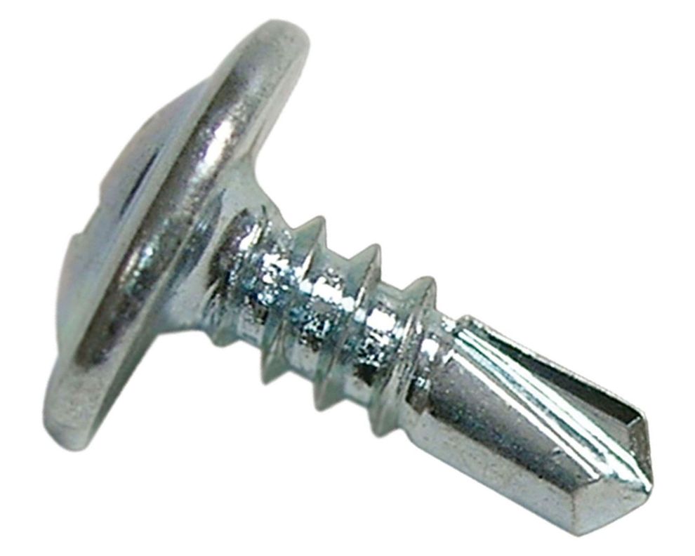 Tornillo autoperforante cabeza truss con golilla zincado 8 x 1/2 Imporper-0