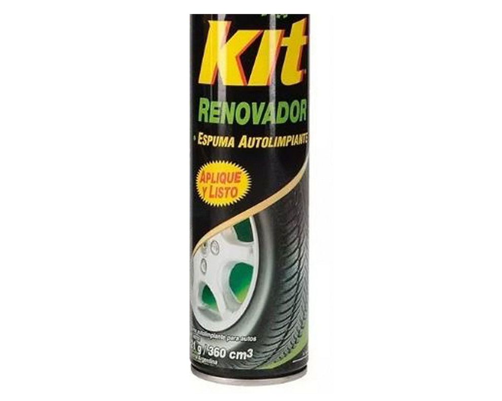 Silicona 420 ml + renovador neumáticos 360 ml Kit-2