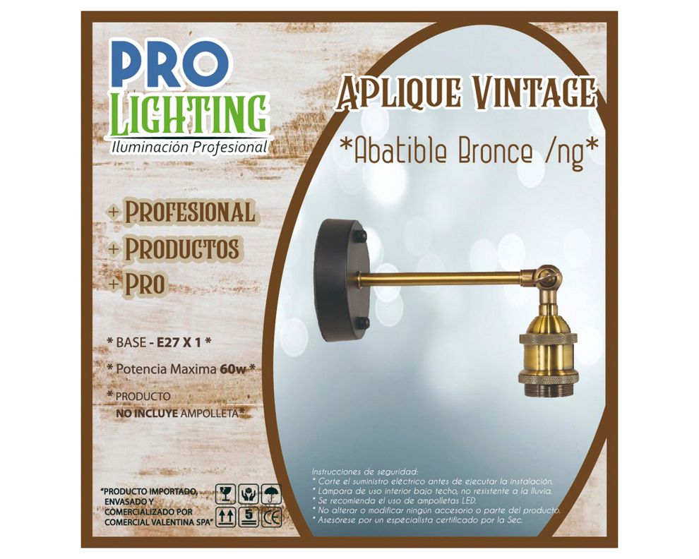 Aplique muro 1L E27 Pro-Lighting-1