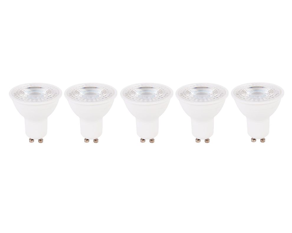 Ampolleta LED 6W GU10 luz fría 5 unidades-0