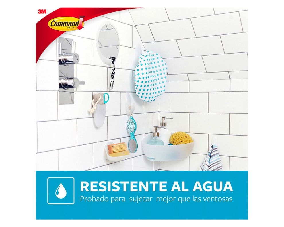 Tiras para colgar cuadros impermeable Grande 4 pares Command-3