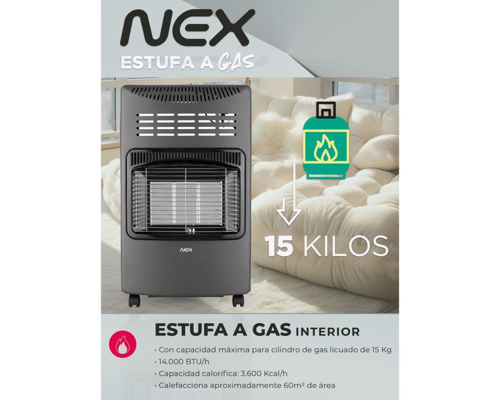 Estufa a gas 15 kg-5