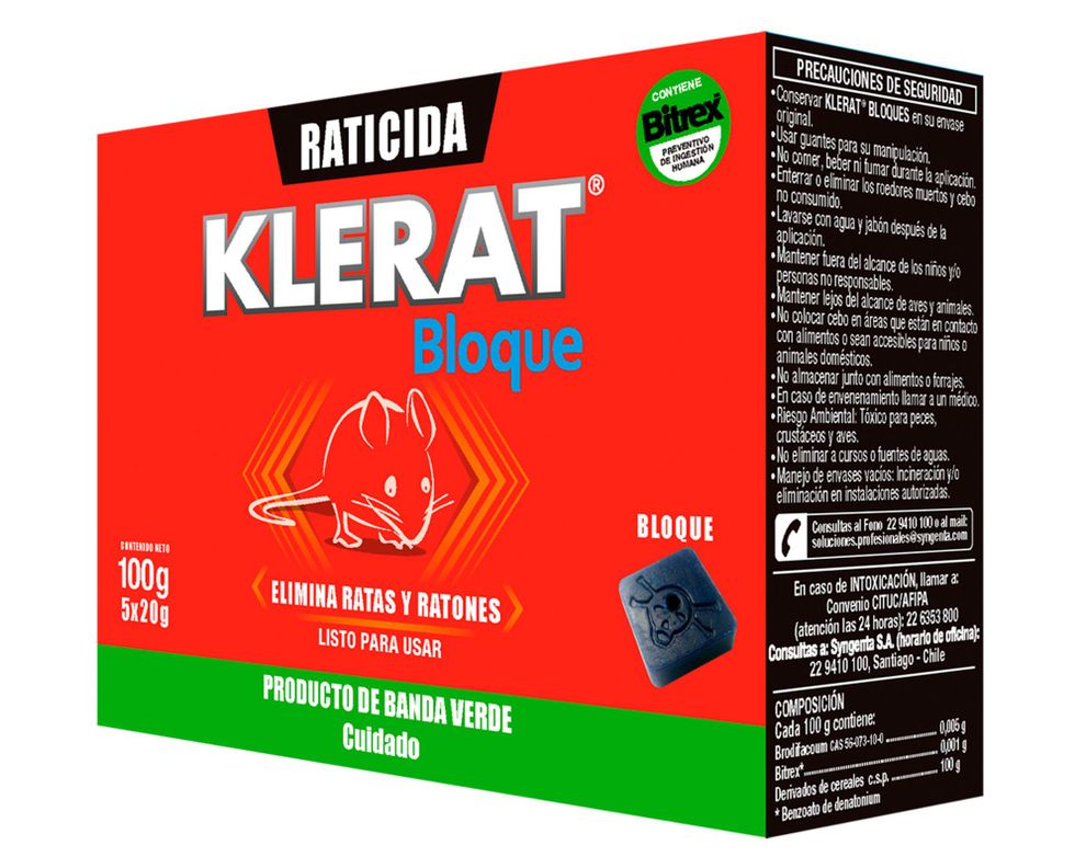 Raticida bloques parafinados gold 100 g klerat-0