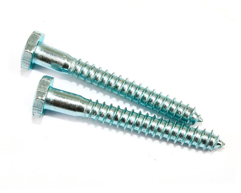 Tornillo Tirafondo 5/16 x 2''zincado 2 unidades Imporper.-0
