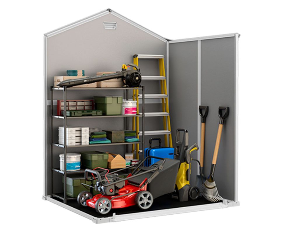 Bodega Manor 6X5 gris oscuro 226x185x152 cm-3
