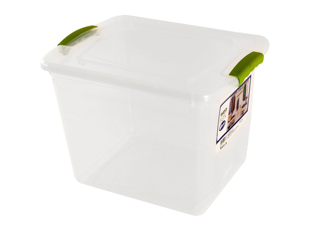 Caja organizadora 28 litros Wenbox transparente Wenco-0