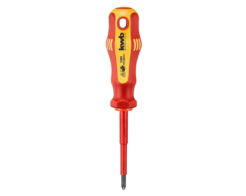 Destornillador para electricista PH1x80 mm-0
