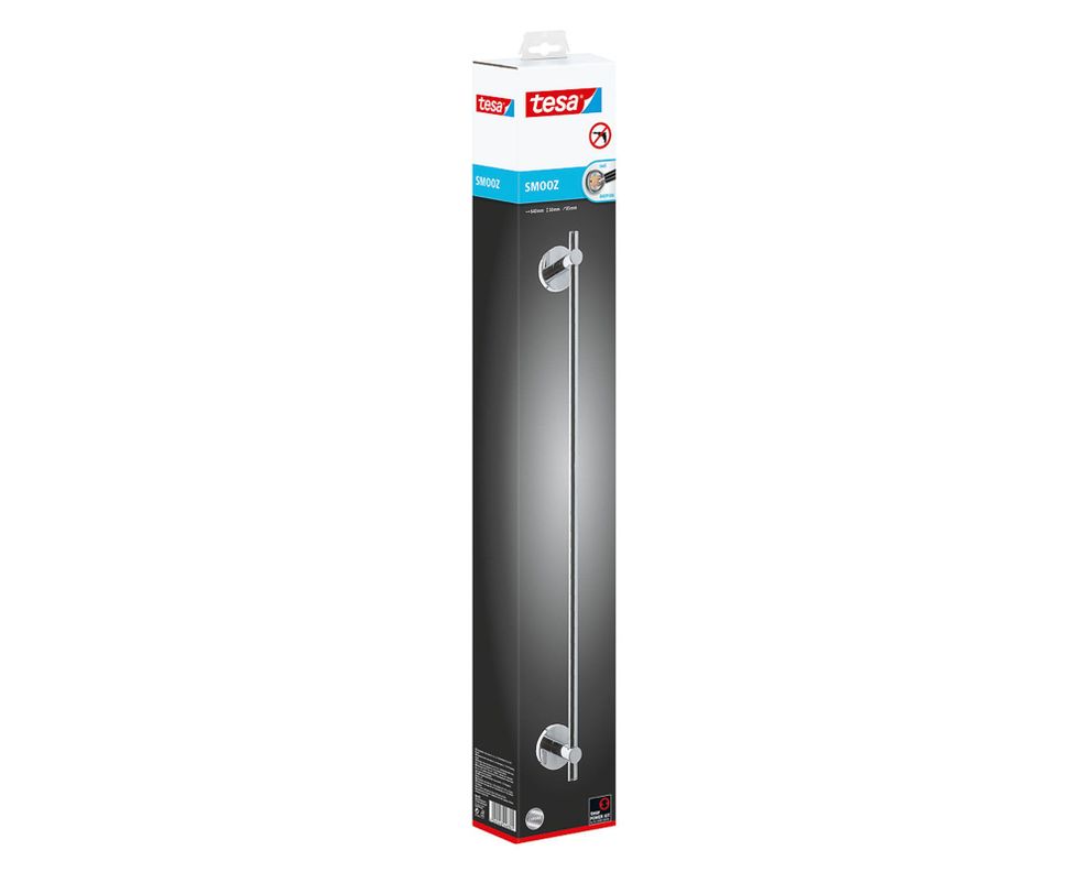Toallero barra Smoonz gris brillante Tesa-1