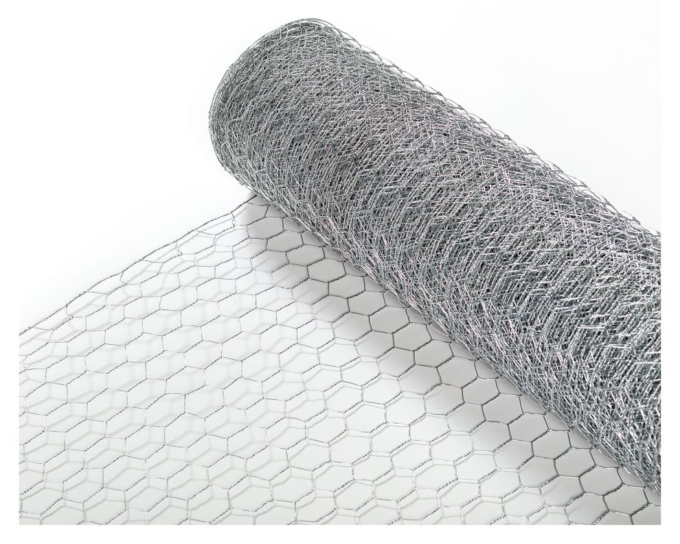 Malla hexagonal 60x300 cm Metálica gris-0