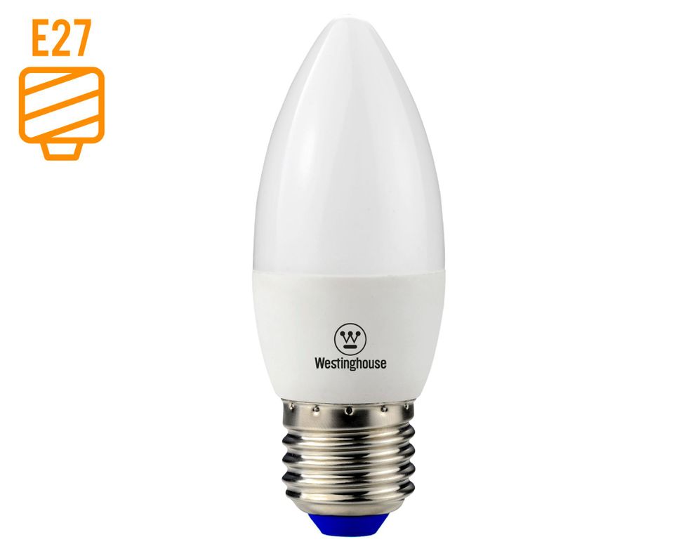 Ampolleta vela LED 5W E27 luz cálida Vela-0