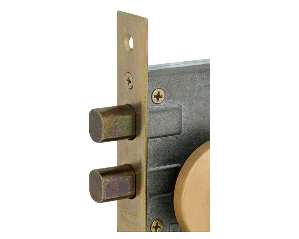 Cerrojo embutido doble 1070 Bronce satinado Scanavini-3
