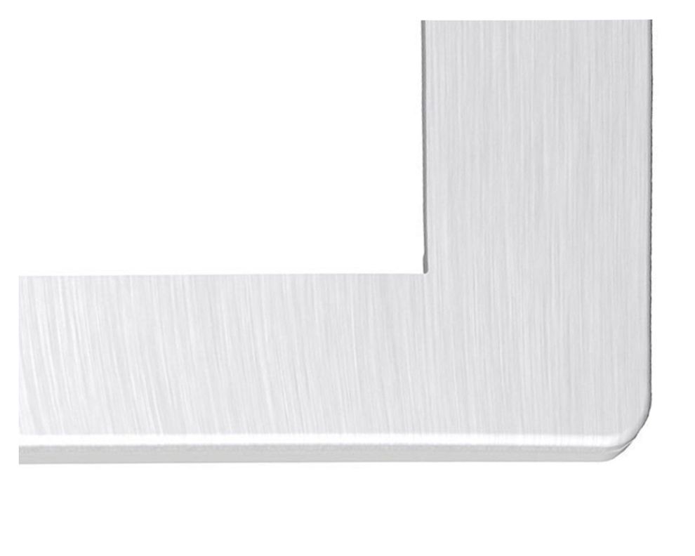 Tapa triple Orión aluminio/gris Schneider-1