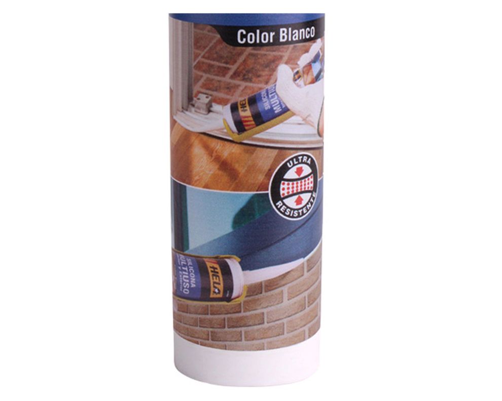 Silicona 280 ml multiuso blanco Hela-2