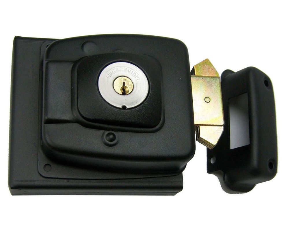 Cerradura sobreponer puertas de 30 mm 2090 negro Scanavini-0
