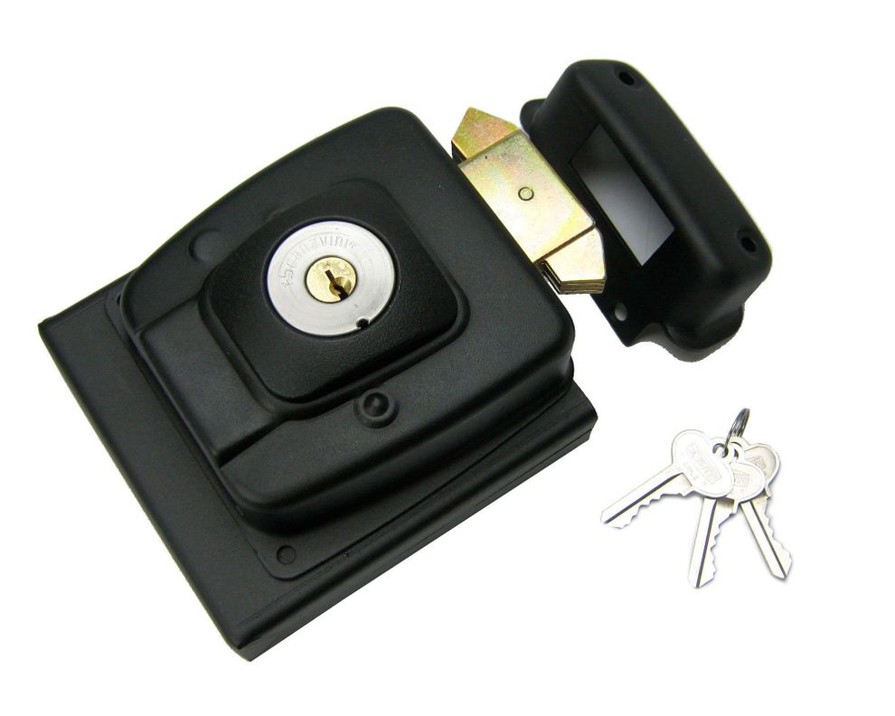 Cerradura sobreponer puertas de 30 mm 2090 negro Scanavini-3