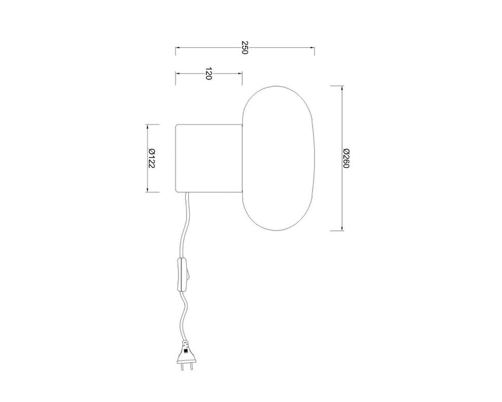 Lámpara mesa Opal glass E27 1L-2
