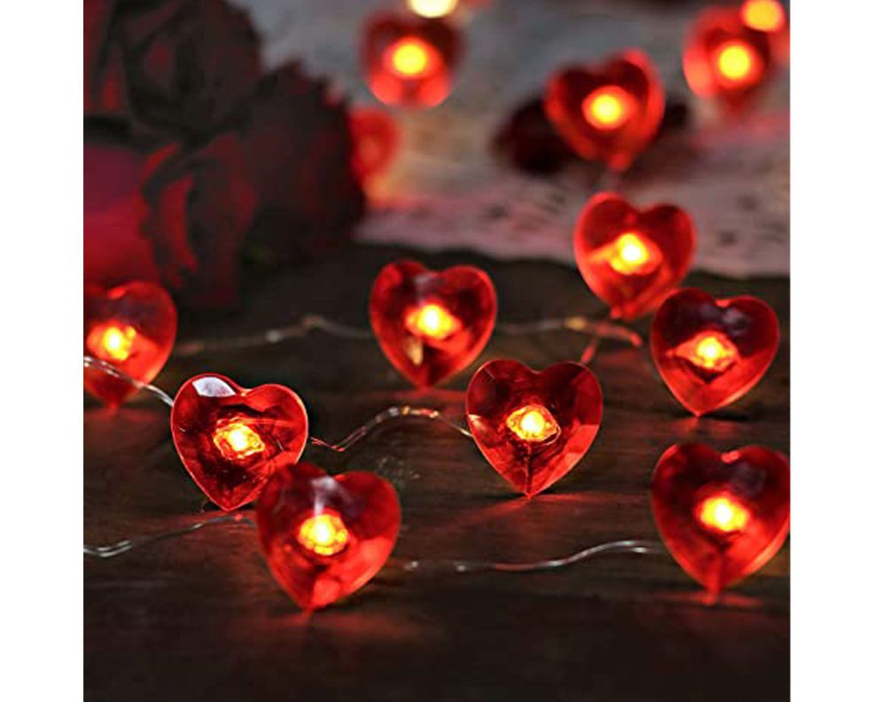Guirnalda decorativa 20L 210 cm Corazón Ledzone-1