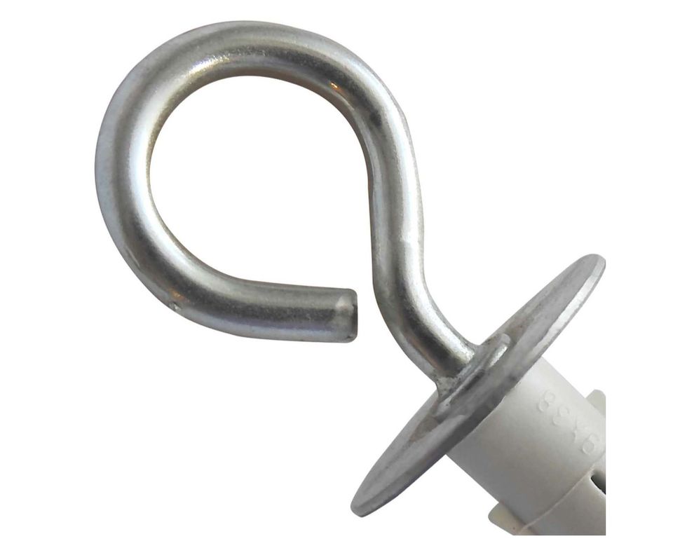 Tarugo con argolla 9x50 mm 2 unidades gris-2