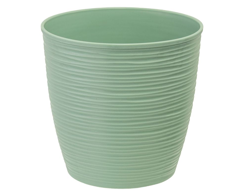 Macetero 18 cm estilo Piedra green terra-0