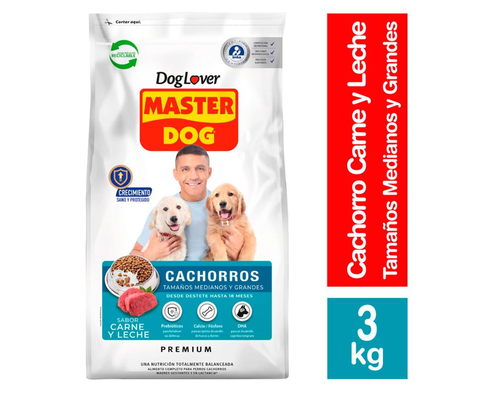 Alimento cachorro 3 kg carne y leche masterdog-0