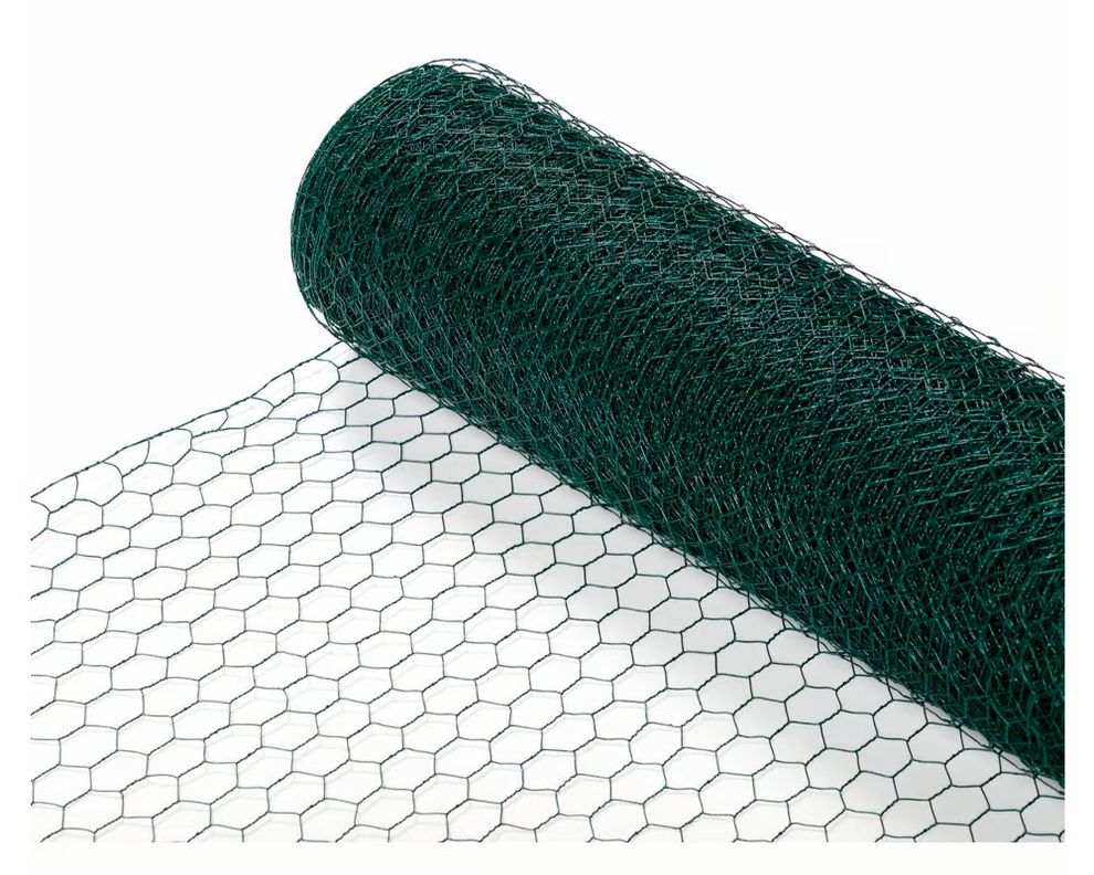 Malla hexagonal  80x300 cm Plástico verde-0