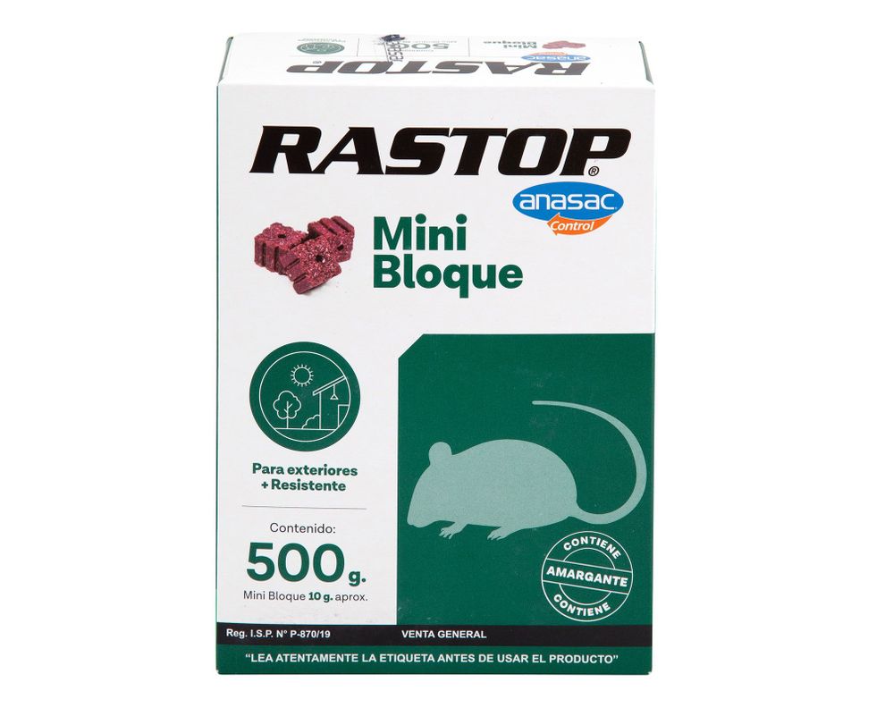 Raticida mini bloque Rastop 500g Anasac-0