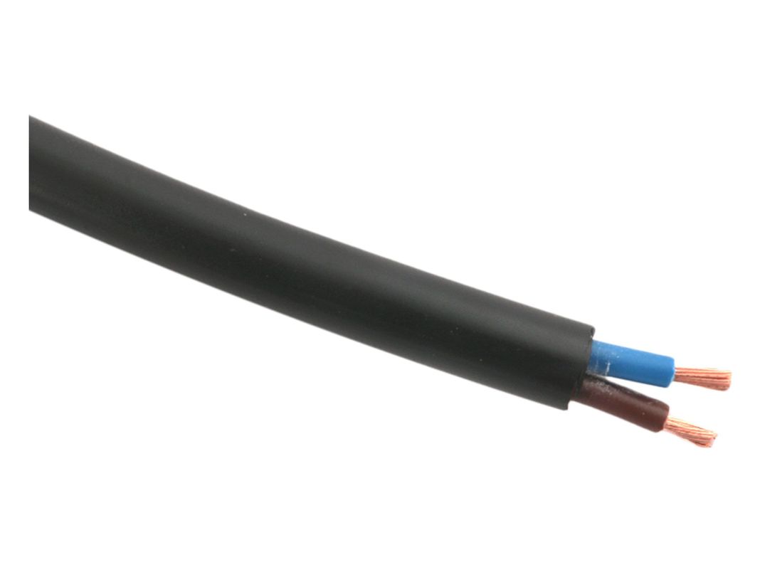 Rollo cordon h05vv-f 2x1 negro10mts Electromex-1