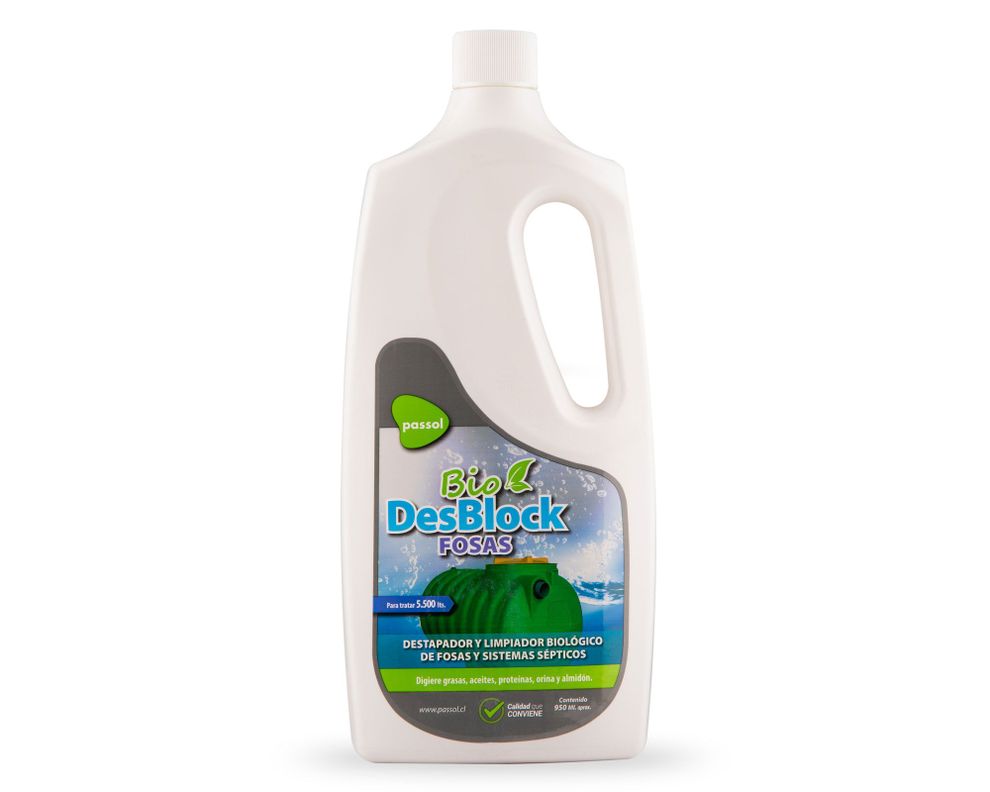 Destapador biológico fosas 950 ml Bio DesBlock Passol-0