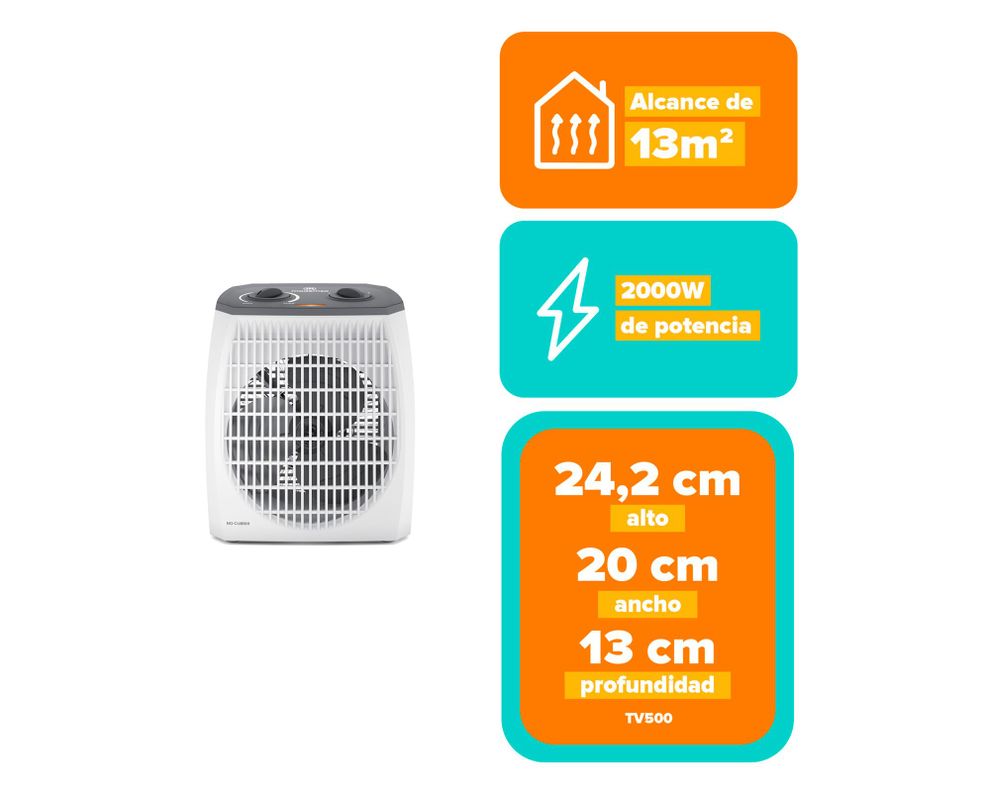 Termoventilador TV500 2000W-2