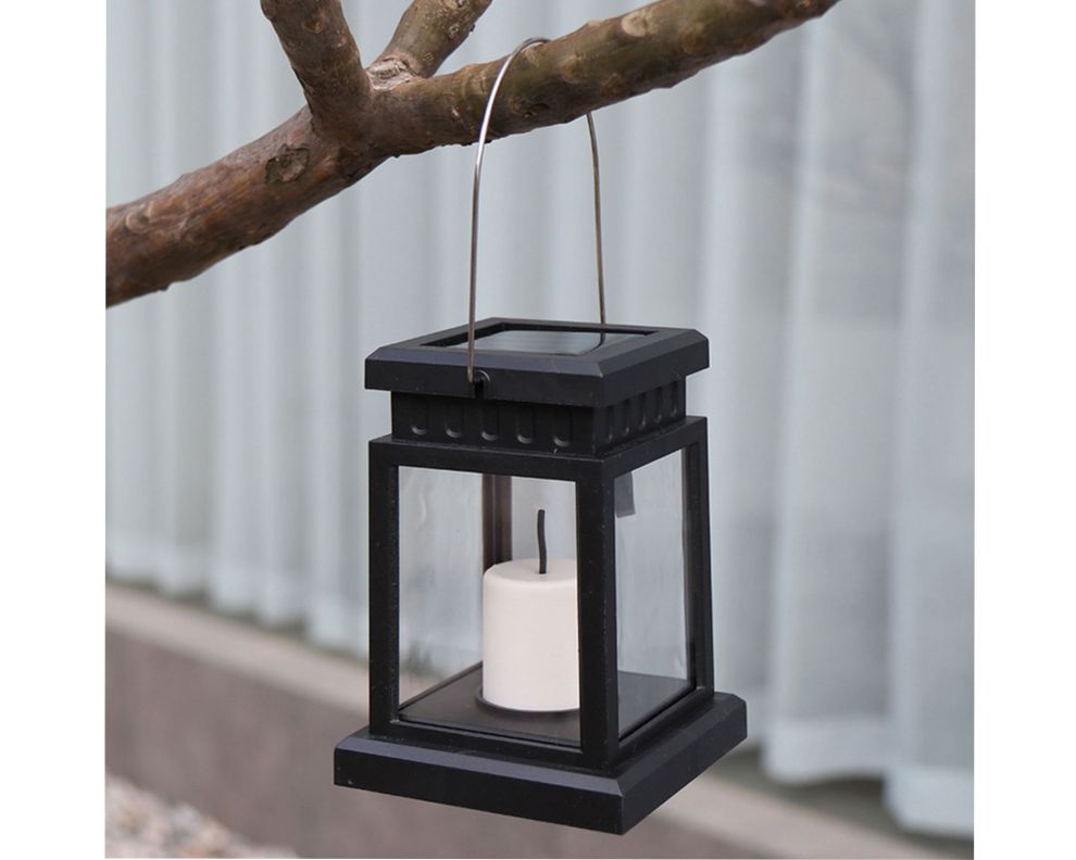 Lámpara decorativa solar LED 1L Fanal negro Pro Outdoor.-2