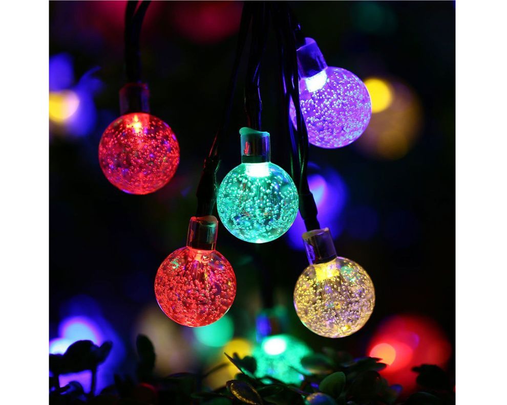 Guirnalda solar 20L luces multicolores Ledzone.-1