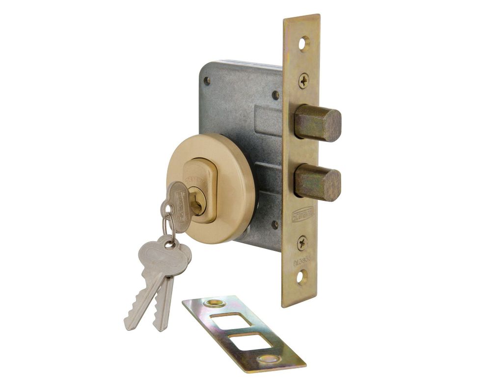 Cerrojo embutido simple 1074 bronce Scanavini-2