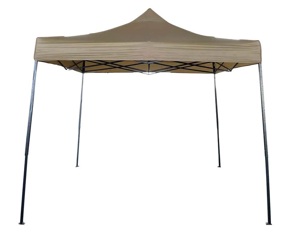 Toldo gazebo plegable taupe 3x3 m-0