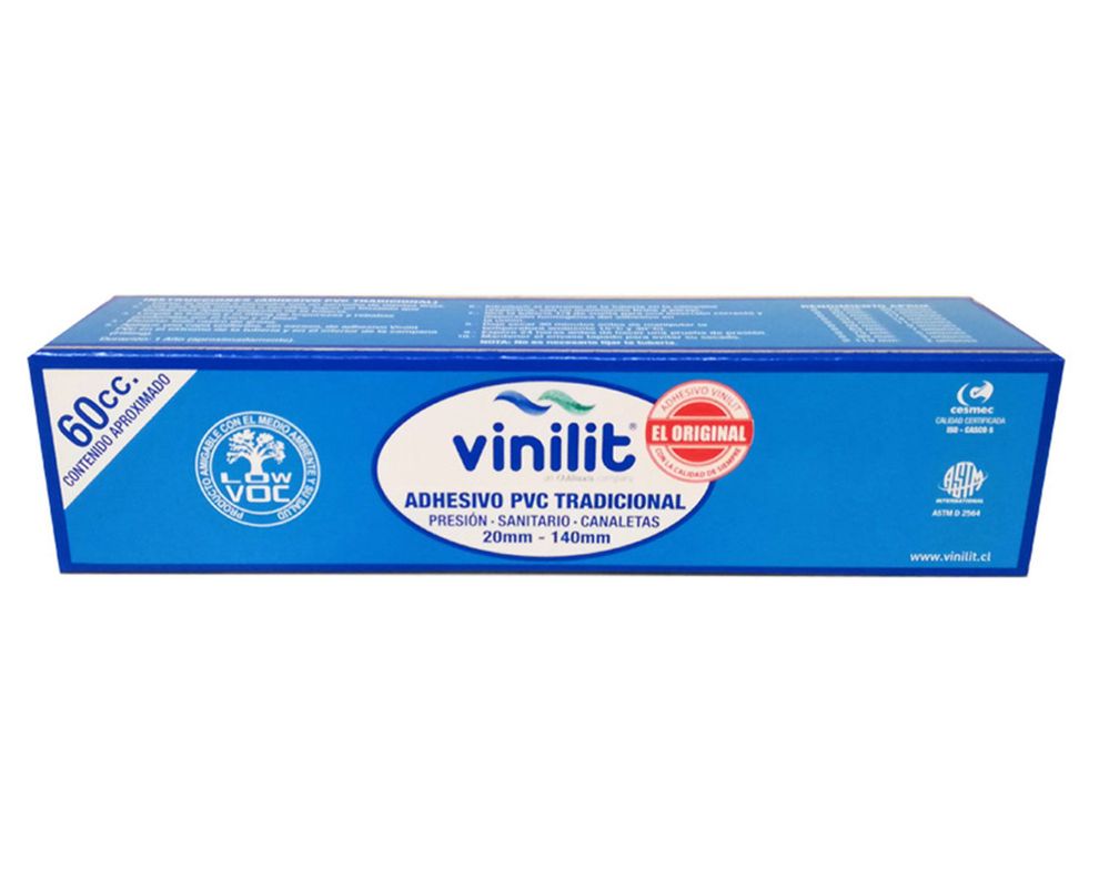 Adhesivo pvc en pomo 60 cc Vinilit-0
