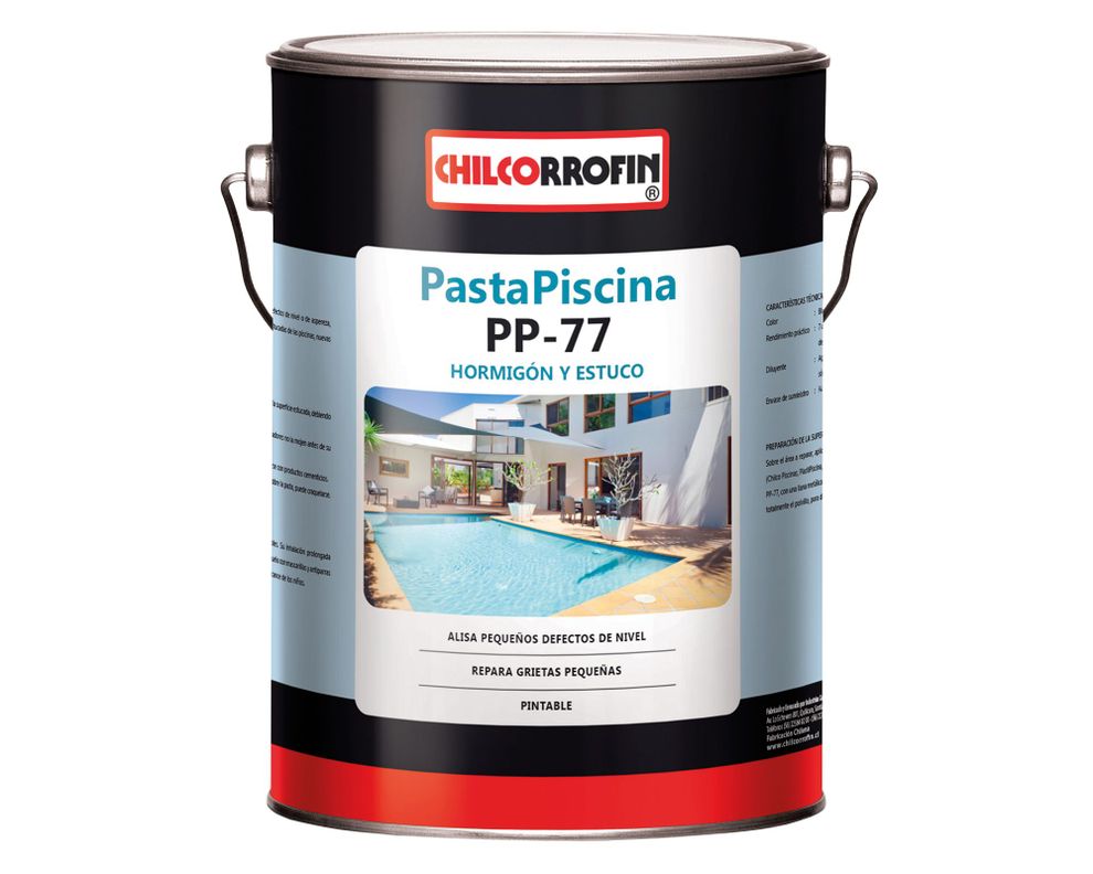 Pasta piscina 7 kg PP-77 blanco Chilcorrofin-0