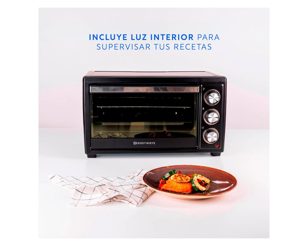 Horno eléctrico Oven Master negro 23 lt-3