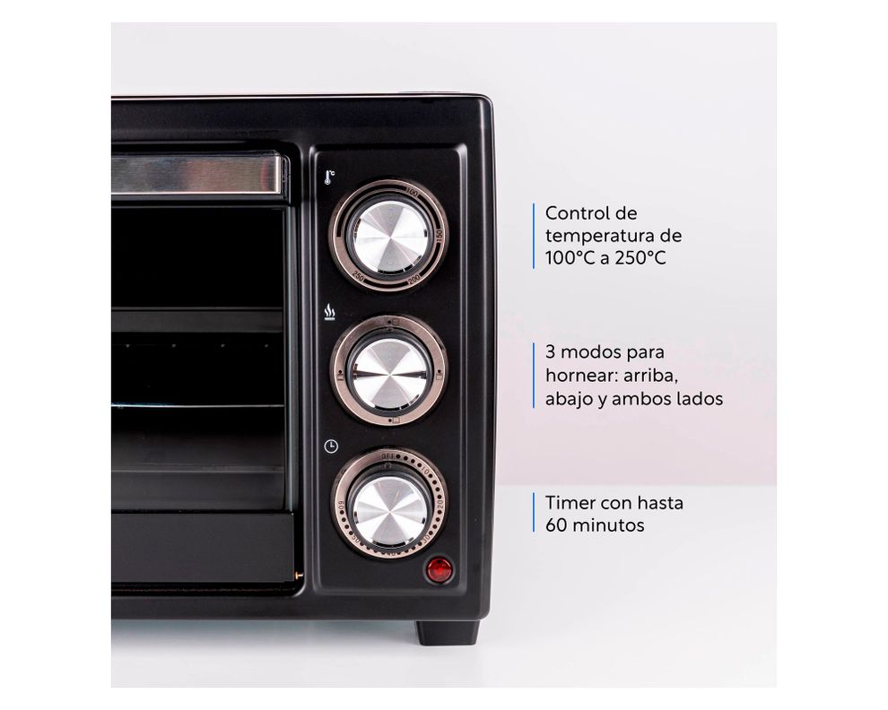 Horno eléctrico Oven Master negro 23 lt-5