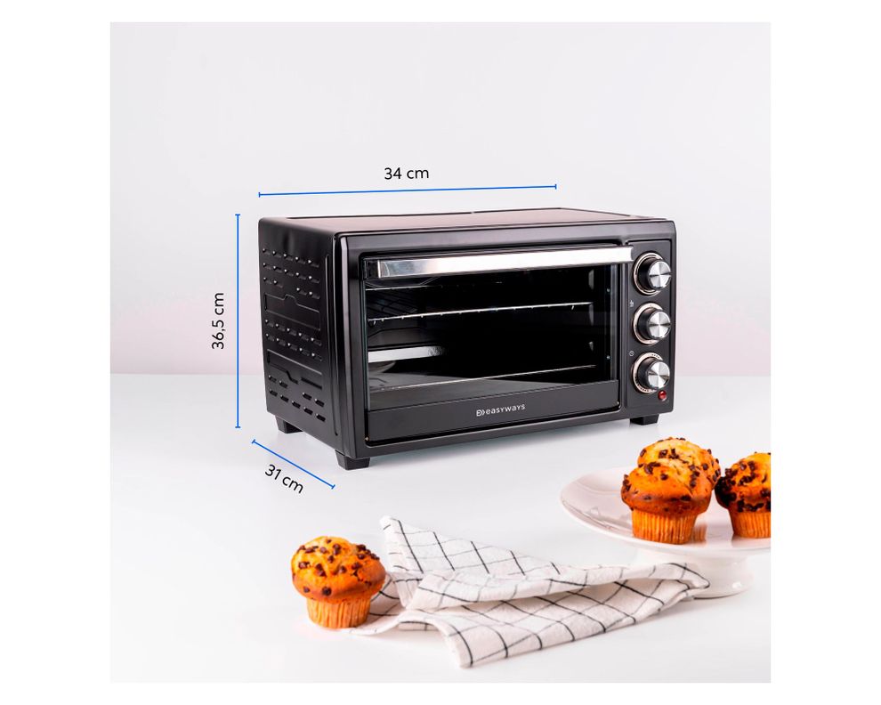 Horno eléctrico Oven Master negro 23 lt-6